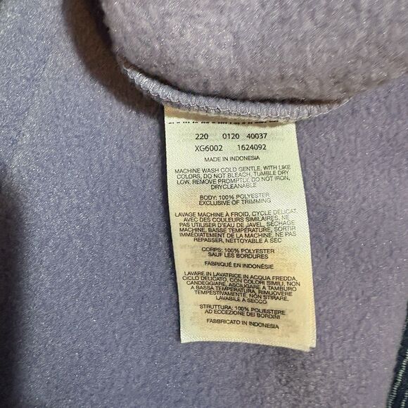 Columbia Fleece Jacket Womens M Purple Zip Up Outdoor Hiking Cozy Layer - Picture 6 of 10